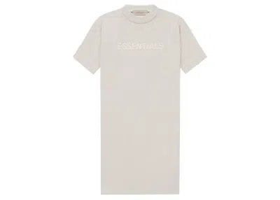 Pre-owned Fear Of God Essentials Women's Tee Shirt Dress In Wheat