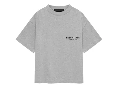 Pre-owned Fear Of God Essentials Women's Triblend Crewneck Sweatshirt Tee Shirt In Light Heather Gray