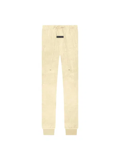 Pre-owned Fear Of God Essentials Women's Velour Pant In Canary