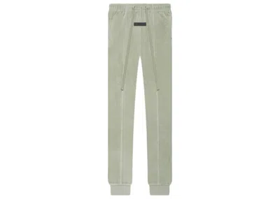 Pre-owned Fear Of God Essentials Women's Velour Pant In Seafoam