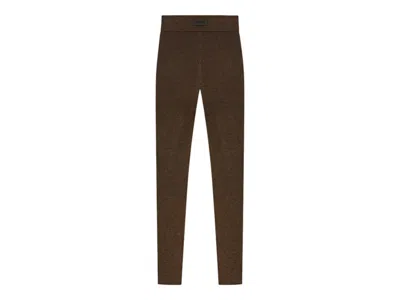 Pre-owned Fear Of God Essentials Women's Waffle Legging In Brown
