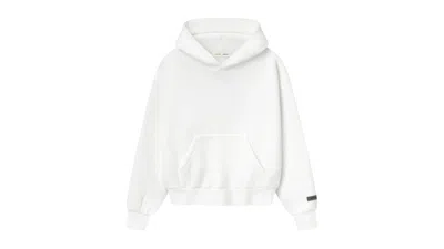 Pre-owned Fear Of God Essentials Womens Classic Fleece Hoodie In Cloud White