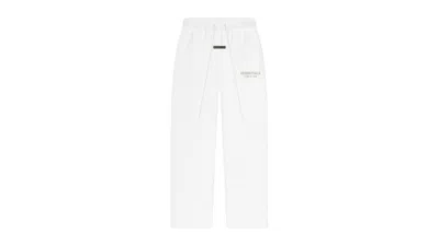 Pre-owned Fear Of God Essentials Womens Relaxed Fleece Sweatpant In Cloud White