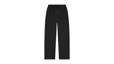 Pre-owned Fear Of God Essentials Womens Relaxed Jersey Sweatpant In Jet Black