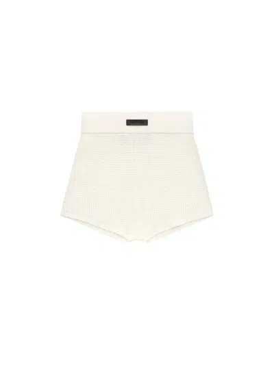 Pre-owned Fear Of God Essentials Womens Waffle Boy Short In Shell