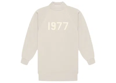 Pre-owned Fear Of God Essentials Women's1977 3/4 Sleeve Mockneck In Wheat
