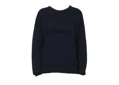 Pre-owned Fear Of God Essentials X Ssense Knit Sweater In Dark Navy Blue
