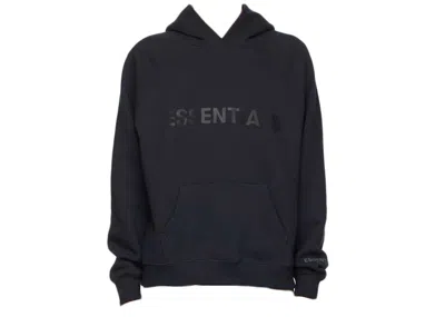 Pre-owned Fear Of God Essentials X Ssense Pullover Hoodie Applique Logo In Dark Navy Blue