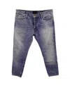 Fear Of God Eternal 5-pocket Straight Leg Jeans In Light Blue Cotton Denim In Blue