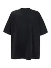 Fear Of God Eternal Black Crewneck T-shirt With Tonal Embroidery On The Front And Logo Patch On The Rear In Cott
