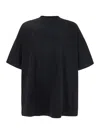 Fear Of God Eternal Black Crewneck T-shirt With Tonal Embroidery On The Front And Logo Patch On The Rear In Cott In Black