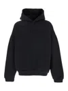Fear Of God Eternal Black Hoodie With Logo Patch On The Hood And Embroidery On The Front In Cotton Blend Man