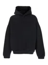 Fear Of God Eternal Black Hoodie With Logo Patch On The Hood And Embroidery On The Front In Cotton Blend Man In Black
