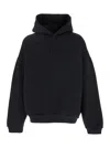 Fear Of God Eternal Black Hoodie With Logo Patch On The Hood And Embroidery On The Front In Cotton Blend Man