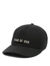 Fear Of God Six-panel Cap With Curved Peak