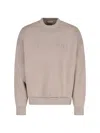 Fear Of God Relaxed Fit Sweatshirt With Embossed Detail In Beige