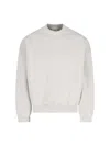 Fear Of God Ribbed Crew Neck Sweater With Long Sleeves In Gray