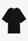 Fear Of God Rubberized Logo T-shirt In Black
