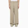 Fear Of God Eternal Straight Leg Wool Pants In Beige
