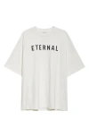 Fear Of God Eternal Oversized Logo-detailed Cotton-jersey T-shirt In White
