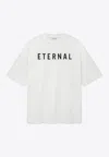 Fear Of God Eternal Oversized Logo-detailed Cotton-jersey T-shirt In White