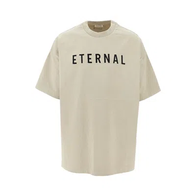 Fear Of God 'eternal' Embroidery T-shirt In Metallic
