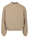 Fear Of God Round Neck Long-sleeved Sweatshirt In Beige