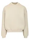 Fear Of God Brushed Cotton Eternal Sweatshirt With Embossed Print In Grey