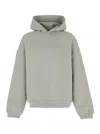 Fear Of God Eternal Grey Hoodie With Logo Patch On The Hood And Embroidery On The Front In Cotton Blend Man