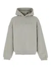 Fear Of God Eternal Grey Hoodie With Logo Patch On The Hood And Embroidery On The Front In Cotton Blend Man
