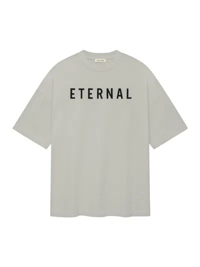 Fear Of God Eternal Oversized Logo-detailed Cotton-jersey T-shirt In Grey