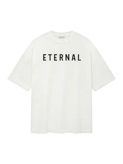Fear Of God Eternal Oversized Logo-detailed Cotton-jersey T-shirt In White