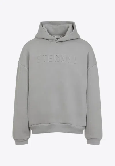 FEAR OF GOD ETERNAL LOGO EMBOSSED HOODIE