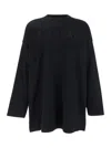 Fear Of God Ribbed Collar Crew Neck T-shirt With Long Sleeves In Black