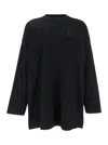 Fear Of God Ribbed Collar Crew Neck T-shirt With Long Sleeves In Black