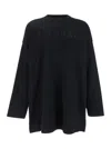 Fear Of God Ribbed Collar Crew Neck T-shirt With Long Sleeves In Black