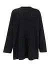 Fear Of God Ribbed Collar Crew Neck T-shirt With Long Sleeves In Black