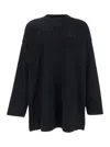 Fear Of God Ribbed Collar Crew Neck T-shirt With Long Sleeves In Black
