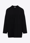 Fear Of God Logo Patch Long Sleeve Tee In Black