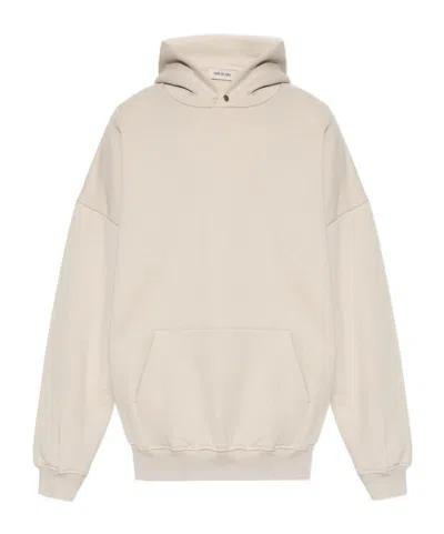 Fear Of God Eternal-print Cotton Hoodie In Nude