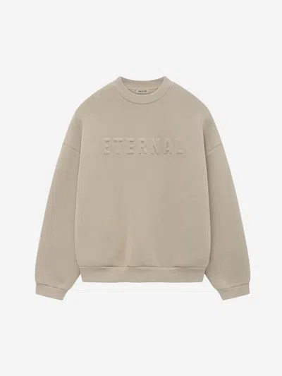 Fear Of God Eternal Round Neck Sweatshirt In Brown