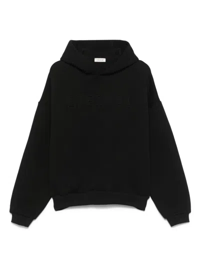 Fear Of God Cotton Eternal Sweatshirt With Embossed Logo In Black