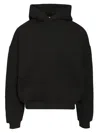 Fear Of God Eternal Black Hoodie With Logo Patch On The Hood And Embroidery On The Front In Cotton Blend Man