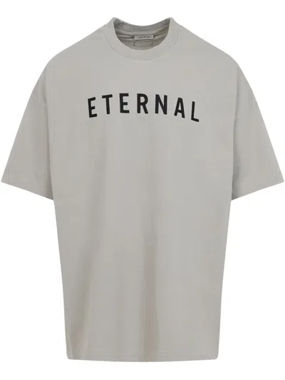 Fear Of God T-shirt In Grey Cotton In Gray
