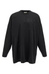 Fear Of God Ribbed Collar Crew Neck T-shirt With Long Sleeves