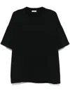 Fear Of God Eternal Black Crewneck T-shirt With Tonal Embroidery On The Front And Logo Patch On The Rear In Cott In Black
