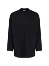 Fear Of God Logo Patch Long Sleeve Tee In Black  