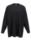 Fear Of God Black T-shirt With Eternal Print On The Front And Logo Patch On The Back In Animal Print