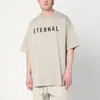 Fear Of God Eternal Oversized Logo-detailed Cotton-jersey T-shirt In Grey