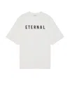 Fear Of God Eternal Oversized Logo-detailed Cotton-jersey T-shirt In White